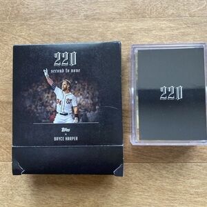 Topps Bryce Harper 220 Second to None 2018 Boxed Set Complete Baseball Cards